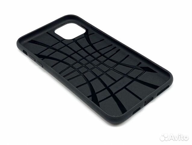 iPhone 11 Pro Max Чехол Spigen Черный Силикон