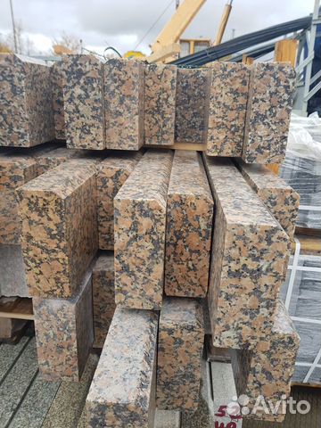 Гранит, Бордюр садовый гранитный гп-5