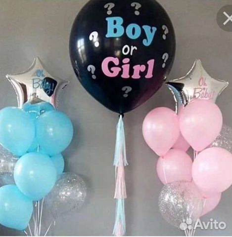 Воздушный шар для определения пола ребёнка (мальчи Воздушный шар для определения пола ребёнка (мальчи