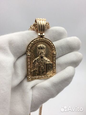 Золотая икона Николай Чудотворец Золотая икона Николай Чудотворец