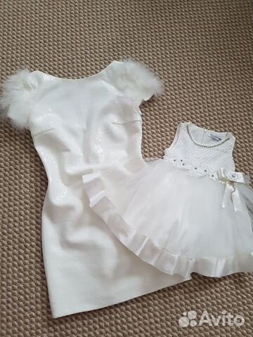 Платье мама+дочка family look