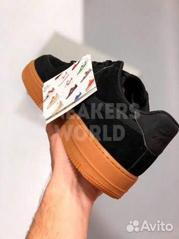 Nike Air Force 1 07 Suede черные