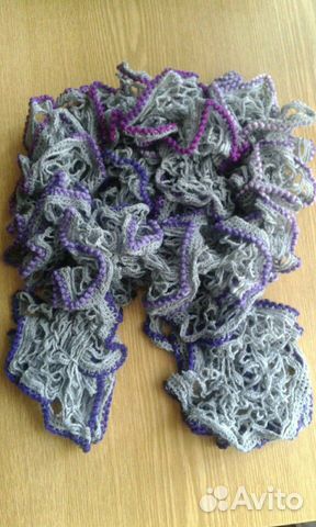 Вязаные шарфы. ручная работа