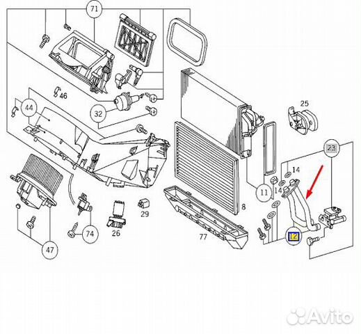 Трубка отопителя Mercedes V-Class W638 111.978