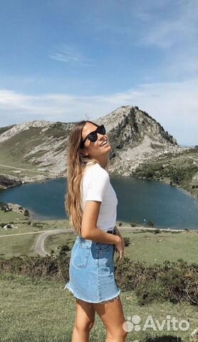 Monki джинсовая юбка XS S, описание