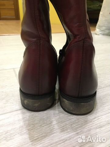Сапоги кожаные 39 размер Италия б/у Сапоги кожаные 39 размер Италия б/у