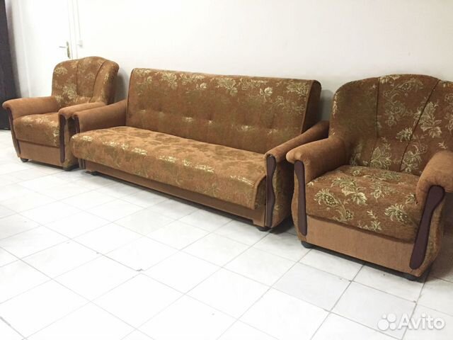 Диван кровать Уют + 2 кресла