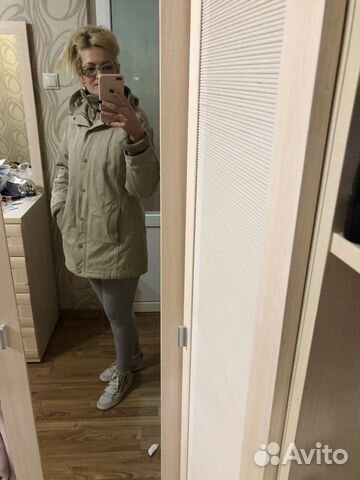 Пальто легкое тёплое с капюшоном