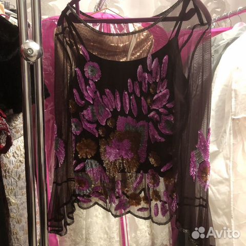 Блузка новая цвета шоколад 44-46