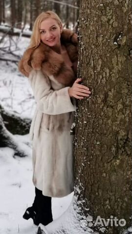 Шуба норка, капюшон соболь Шуба норка, капюшон соболь