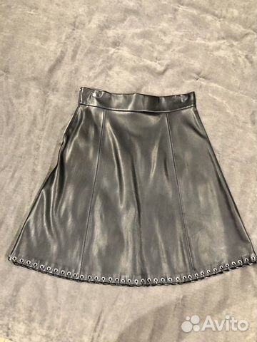 Юбка кожаная Zara