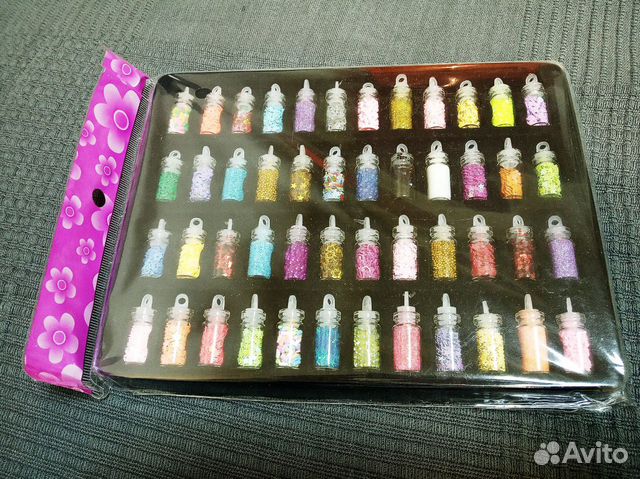 Блёстки во флаконах 48 шт в наборе