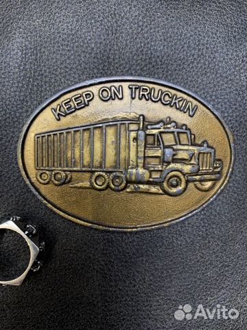 Пряжка, винтаж 1970-х, Keep on truckin