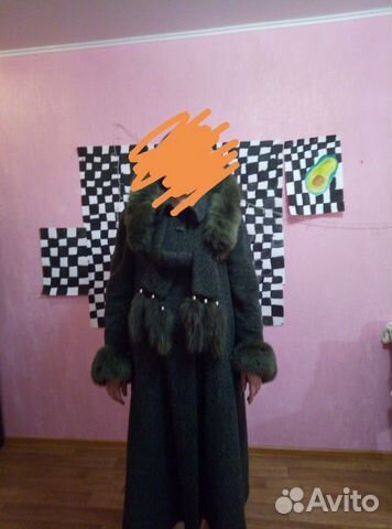 Пальто с песцом