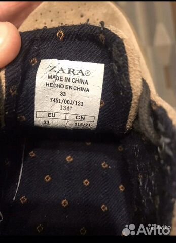 Ботинки туфли инспектор 33 Zara замша Ботинки туфли инспектор 33 Zara замша