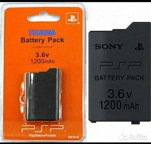 Аккумулятор Sony PSP 1200 mAh Stamina Battery Pack Аккумулятор Sony PSP 1200 mAh Stamina Battery Pack