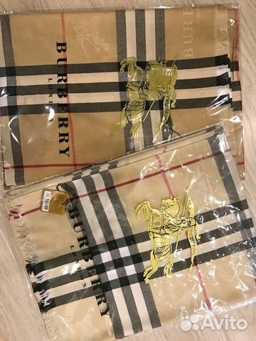 Женские Шарфы В Клетку Берберри Burberry Кашемир