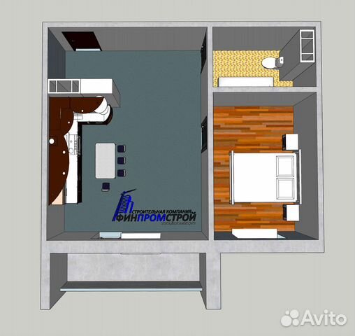 2-к квартира, 40.8 м², 7/10 эт.