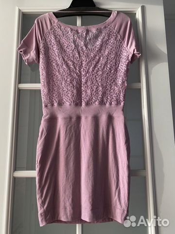 Платье трикотажное, новое. Нежно-лавандовое