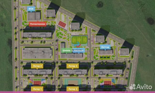 Студия, 28.2 м², 14/16 эт.