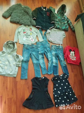 Пакет фирменных вещей на девочку 4-5 лет