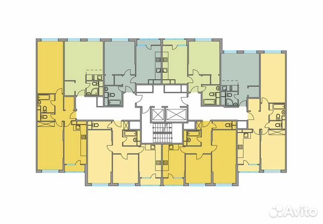 2-к квартира, 57.1 м², 6/15 эт. 2-к квартира, 57.1 м², 6/15 эт.