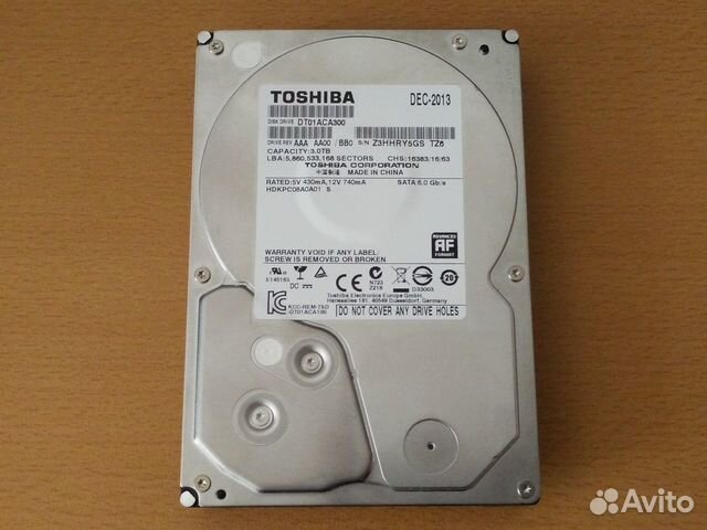 HDD Toshiba 3Tb