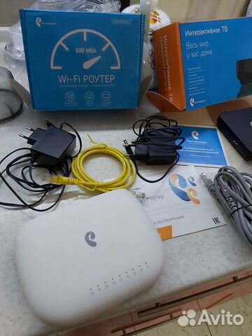 WI-FI роутер и тв приставка Ростелеком WI-FI роутер и тв приставка Ростелеком