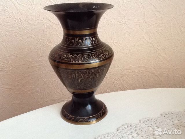 Ваза винтаж-чеканка, СССР