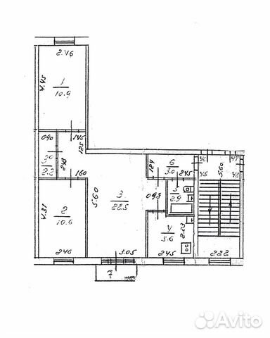 3-к квартира, 58.3 м², 2/5 эт. 3-к квартира, 58.3 м², 2/5 эт.