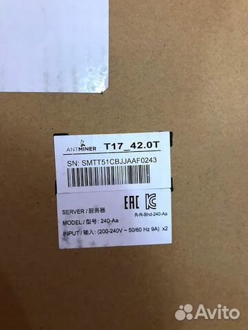 Antminer Asic T17 42th новые