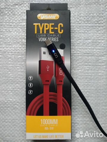 Отличный кабель Type-C с индикатором питания