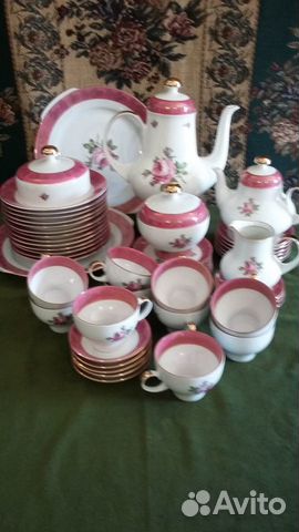 Чайный фарфоровый сервиз