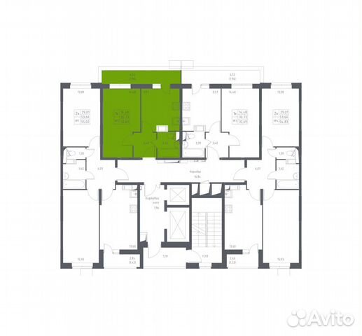1-к квартира, 32.7 м², 13/17 эт. 1-к квартира, 32.7 м², 13/17 эт.