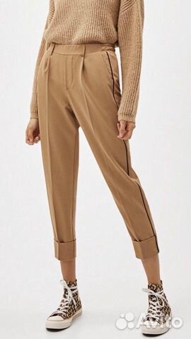 Новые бежевые брюки Bershka Новые бежевые брюки Bershka