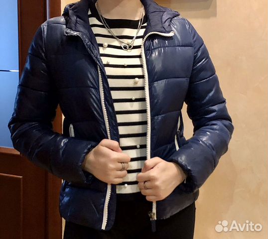 Осенняя/весенняя синяя куртка Осенняя/весенняя синяя куртка