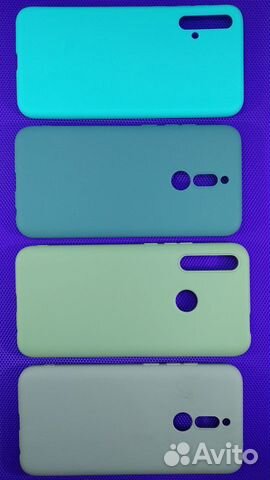 Силиконовый чехол-накладка матовый цветной