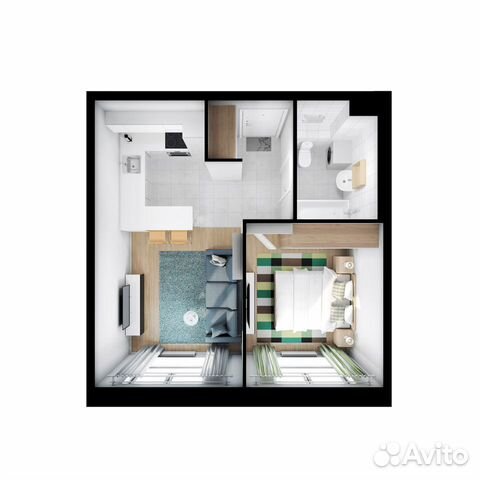 1-к квартира, 35.7 м², 3/11 эт.