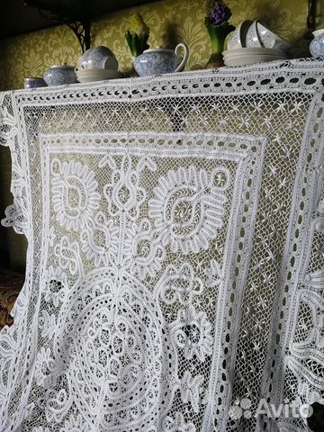 Старинная скатерть вологодское кружево Старинная скатерть вологодское кружево