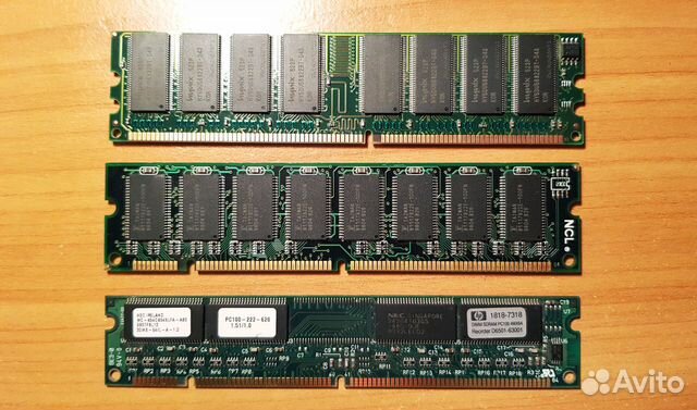Ретро оперативная память sdram PC100, DDR400 и тд