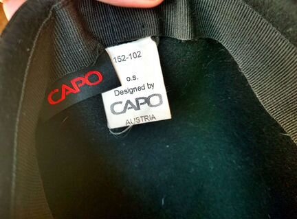Чёрная шерстяная жокейская шляпа Capo
