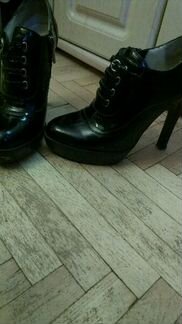 Туфли осень-весна, стильные на платформе,36р,б.у