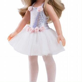 Одежда для кукол Paola Reina Карла балерина, 32 см, платье с юбкой пачкой, колготки, лента для волос (54447)