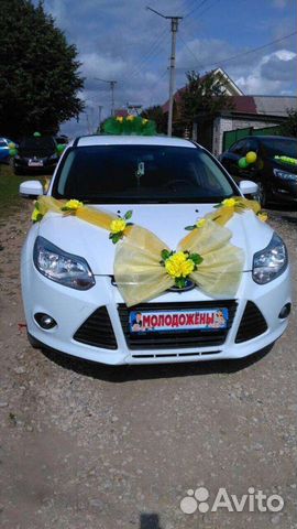 Украшения для машины на свадьбу