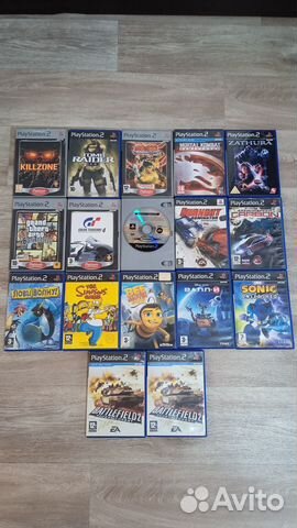 Лицензионные диски для Sony PS2. 16шт