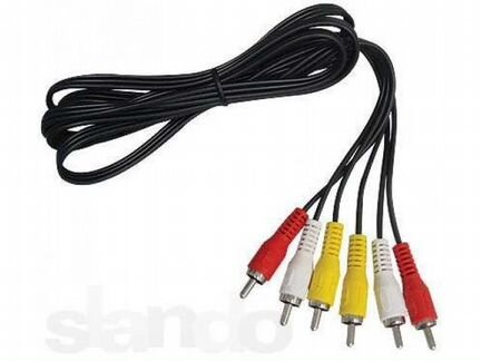 Кабель Аудио-Видео 3RCA-3RCA 1.5 метра