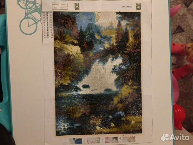 Алмазная вышивка готовая работа 