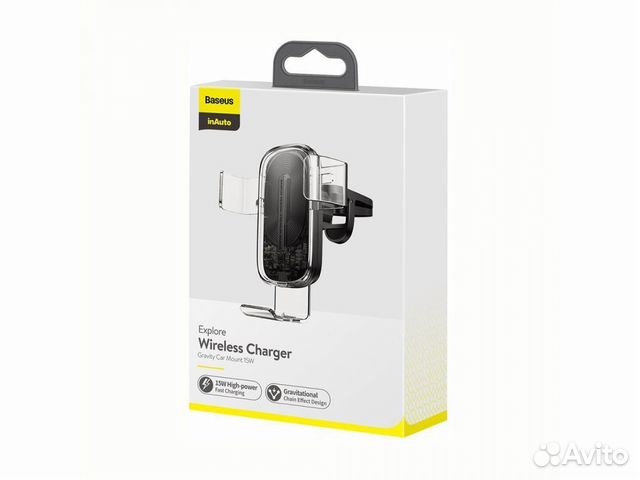 Держатель смартфона с беспроводной зарядкой Baseus