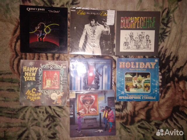 Пластинки виниловые разные