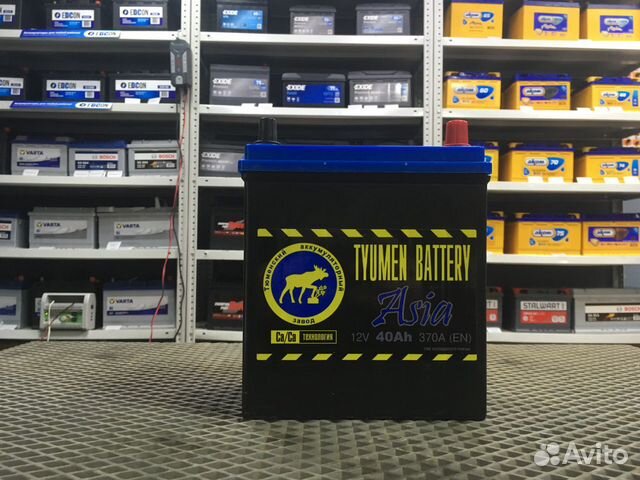 Аккумулятор 40Ah Тюмень 370A